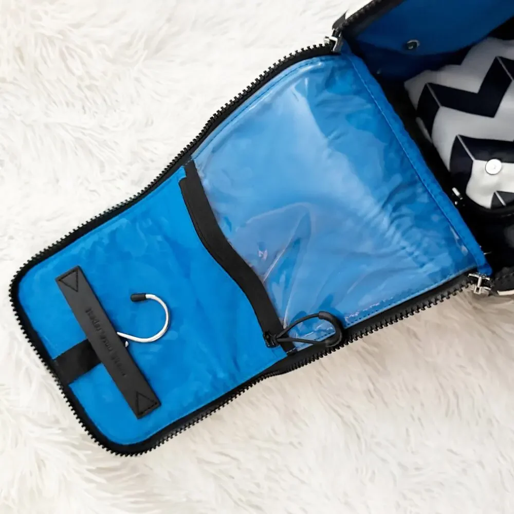 LULULEMON | Sink Shower Travel Kit | Arrow Chevron Cream Black Modular Organizer